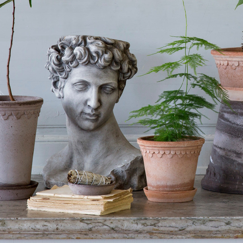Goodee-Bergs Potter-Copenhagen Ø18 Planter & Saucer - Color - Raw Rosa