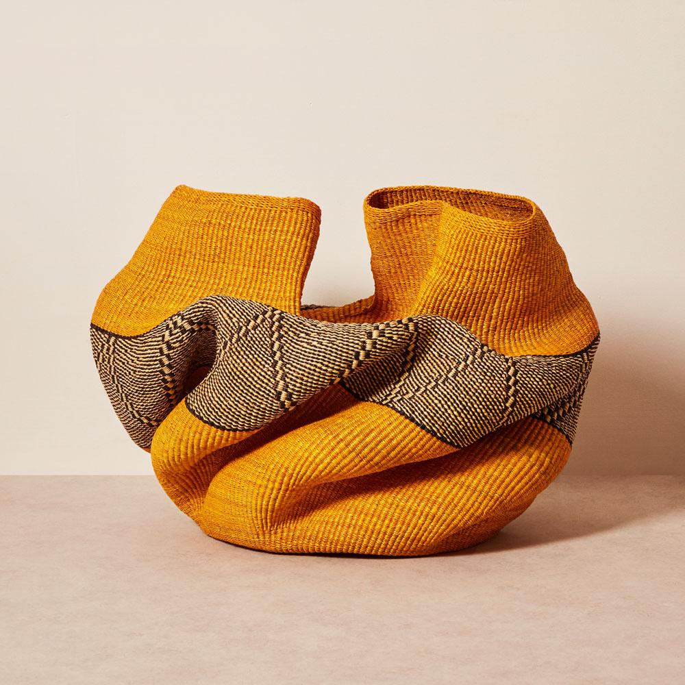 Goodee-Baba Tree-Woman and Man Art Basket
Color - Yellow