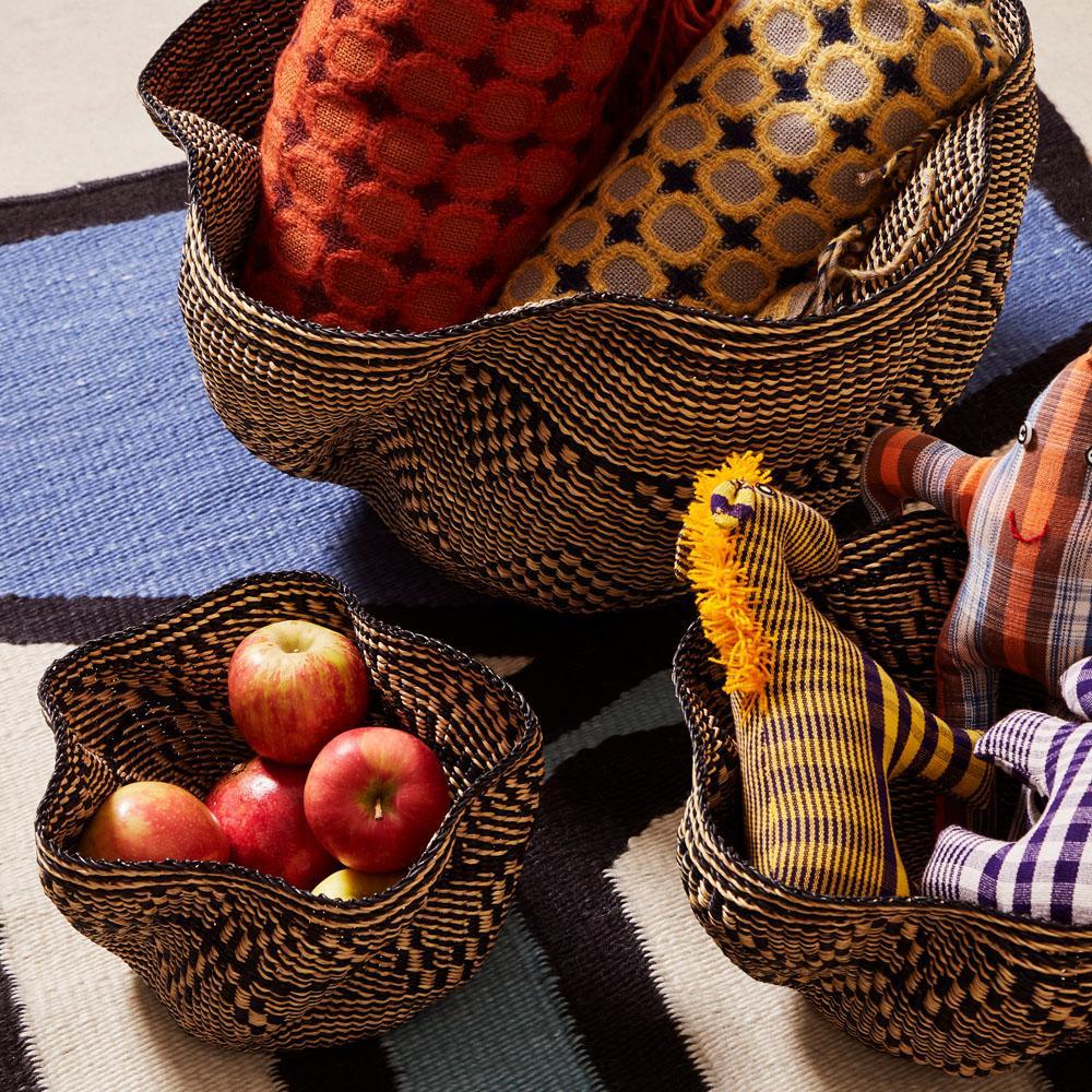 Goodee-Baba Tree-Pakurigo Basket - Color - Black & White