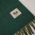 Goodee-Ezcaray-Extra Fine Merino Wool Herringbone Scarf - Color - Juniper