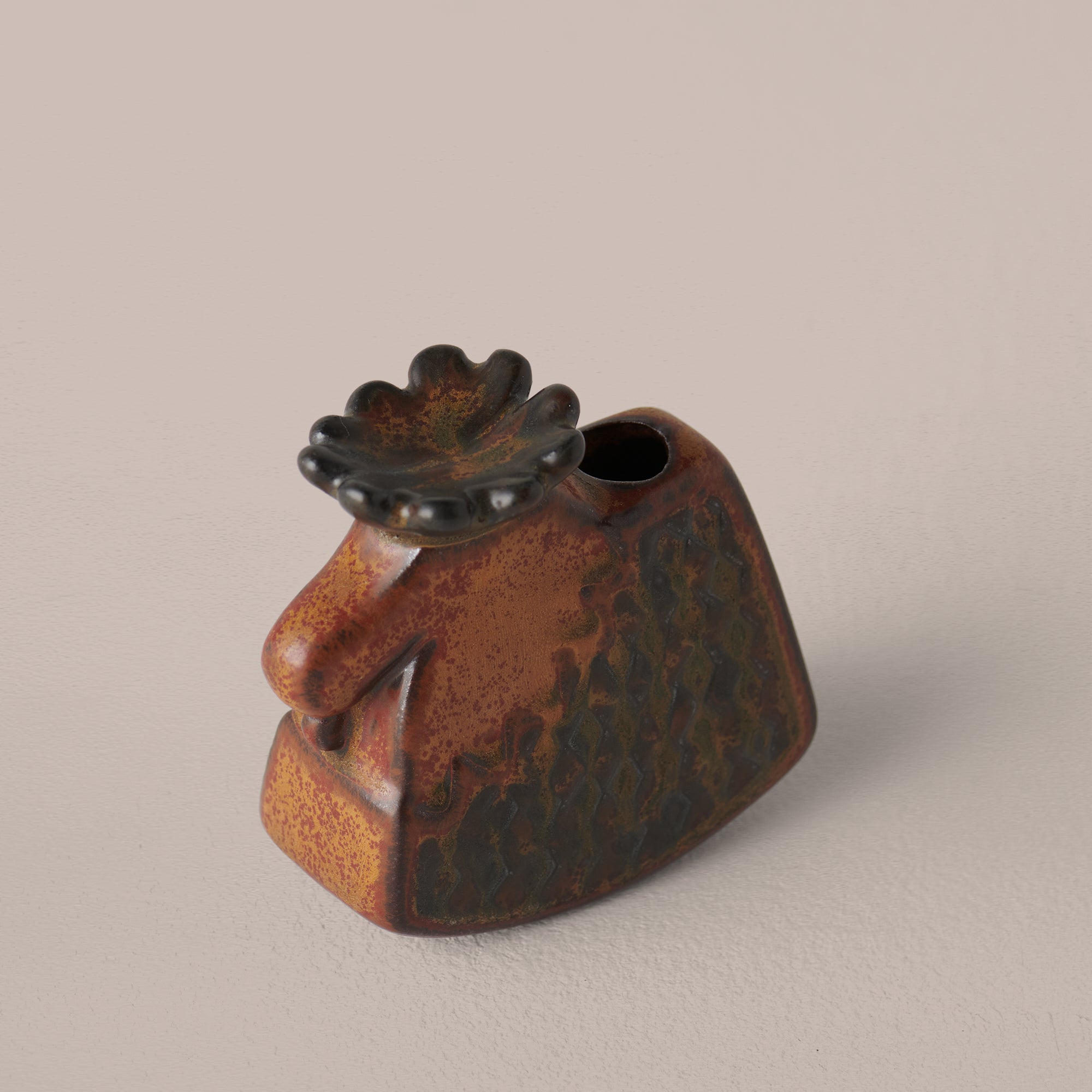 Goodee-Kashiwa Craft-Moose Vase - Color - Chestnut