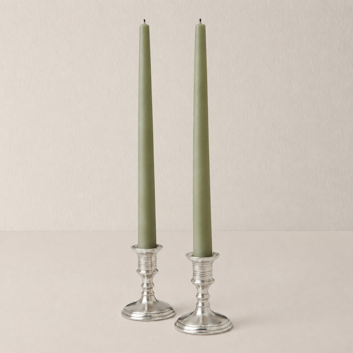 Goodee-MATCH- Prato Pewter Candlesticks - Set of 2