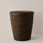 Goodee-Makaua-Tall Woven Lidded Hamper - Color - Cafe