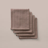 Chocolate Gingham/Ecru