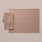 Goodee-Tensira-Hand-Dyed Cotton Placemats - Set of 4 - Color - Muted Red/Ecru