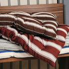 Goodee-Tensira-Kapok Foldable Lounge Cushion - Medium - Color - Red/Ecru/Blue