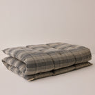 Goodee-Tensira-Kapok Foldable Lounge Cushion - Large - Color - Black/Off White Tartan