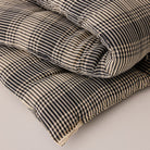 Goodee-Tensira-Kapok Foldable Lounge Cushion - Large - Color - Black/Off White Tartan