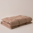 Goodee-Tensira-Kapok Foldable Lounge Cushion - Large - Color - Chocolate Gingham/Ecru