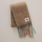 Goodee-Ezcaray-Twist Frame Scarf - Color - Oatmeal